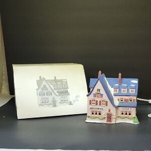 Department 56 Alpine Village Series Apotek & Tabak Retired 6540-4